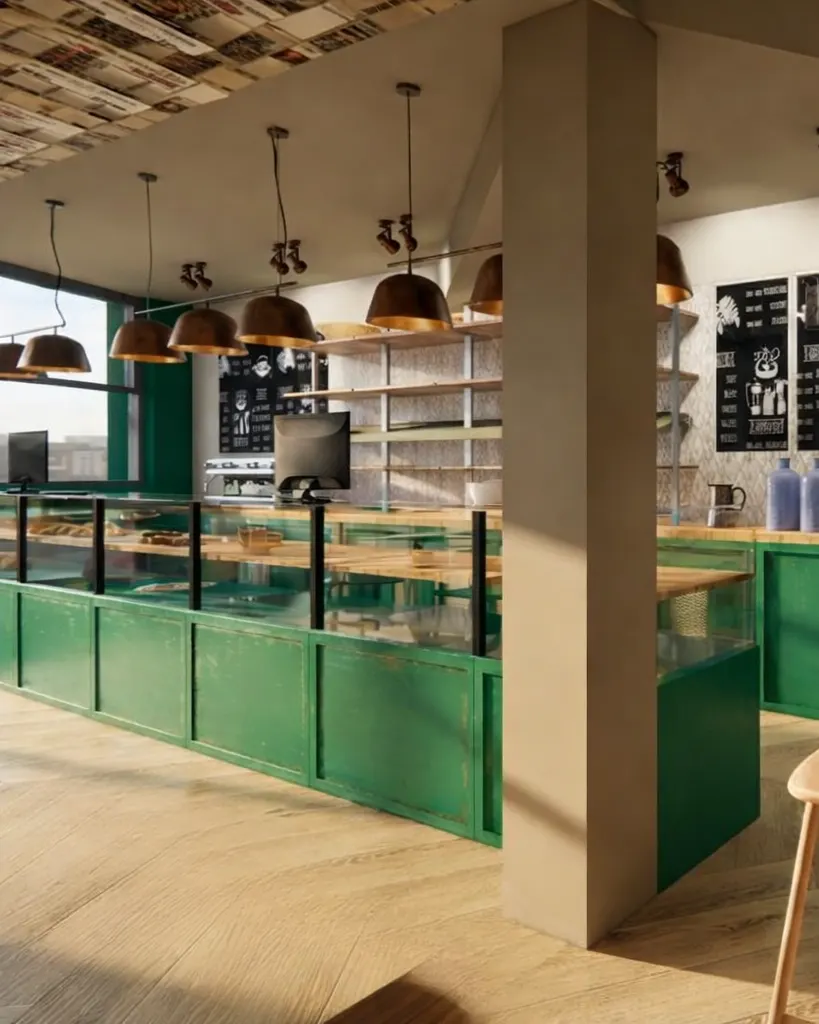 Uređenje café prostora s toplom rasvjetom